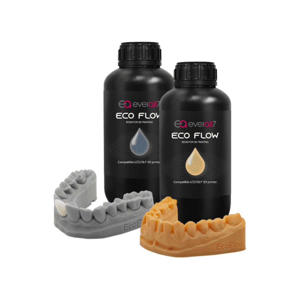 ECO FLOW 3D resin šedý a béžový, 1 kg + SECRET AGENT (40 g + 2x 10 ml)